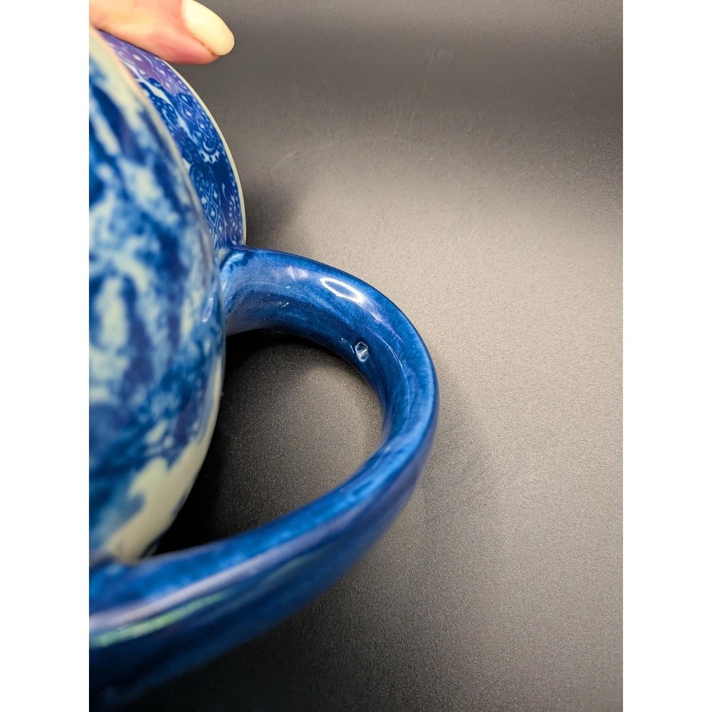 Vintage Victoria Ware Ironstone Flow Blue Pitcher - Picture 9 of 9